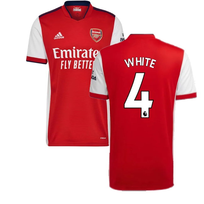 Men's Arsenal 2021/22 White Home Jersey