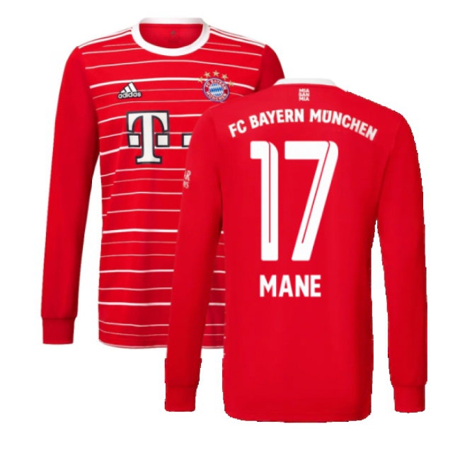 Men's Bayern Munich 2022/23 Home Long Sleeve Jersey