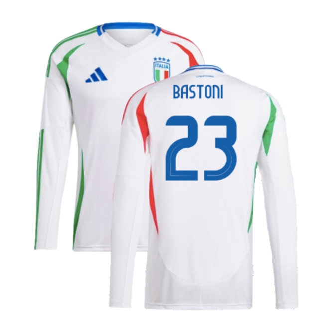 Kids' Italy 2024/25 Away Long Sleeve Jersey