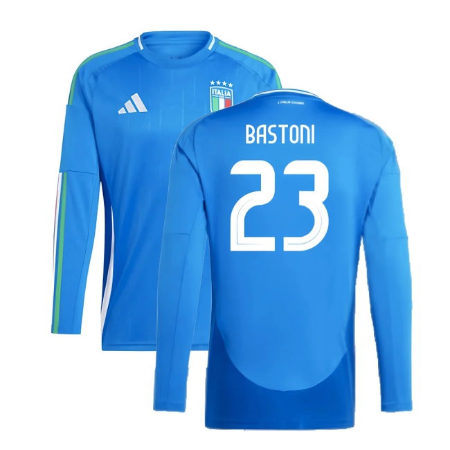 Men's Italy 2024/25 Home Long Sleeve Jersey