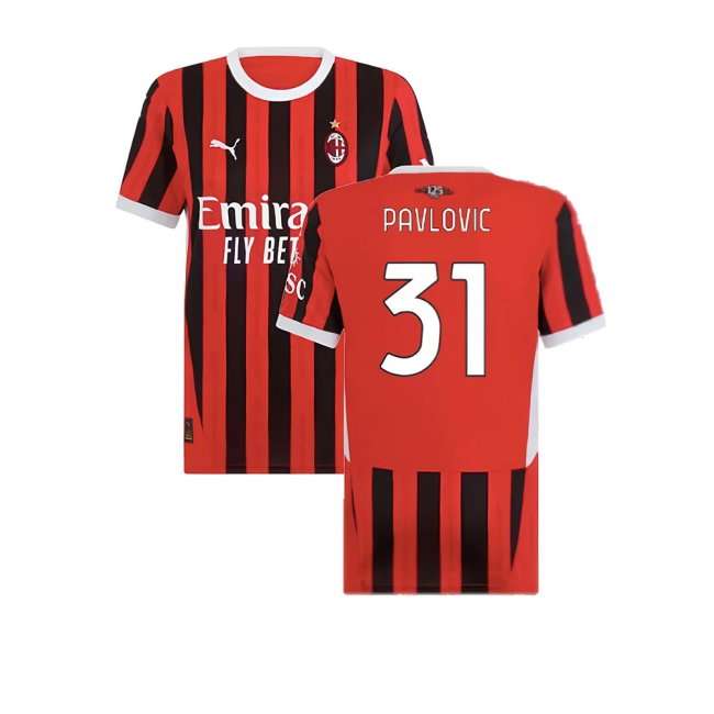 Kids' AC Milan 2024/25 Home Jersey