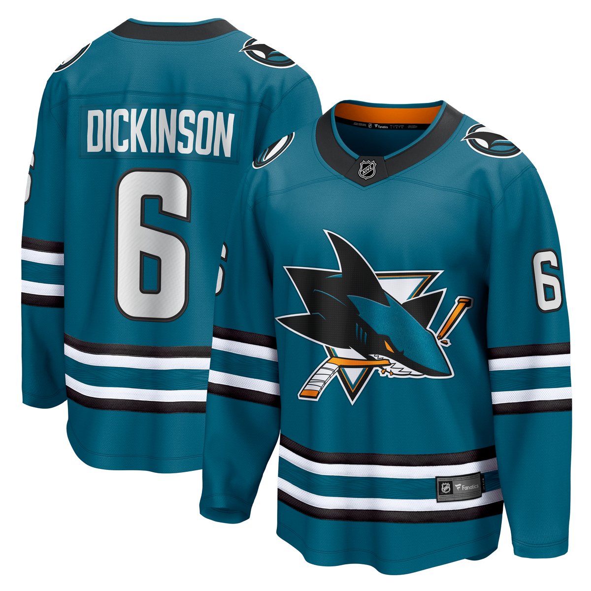 Women's San Jose Sharks Teal Home Jersey