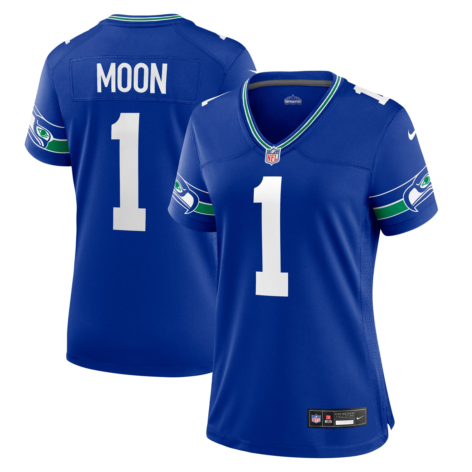 Kids' Seattle Seahawks Royal Throwback Player Jersey