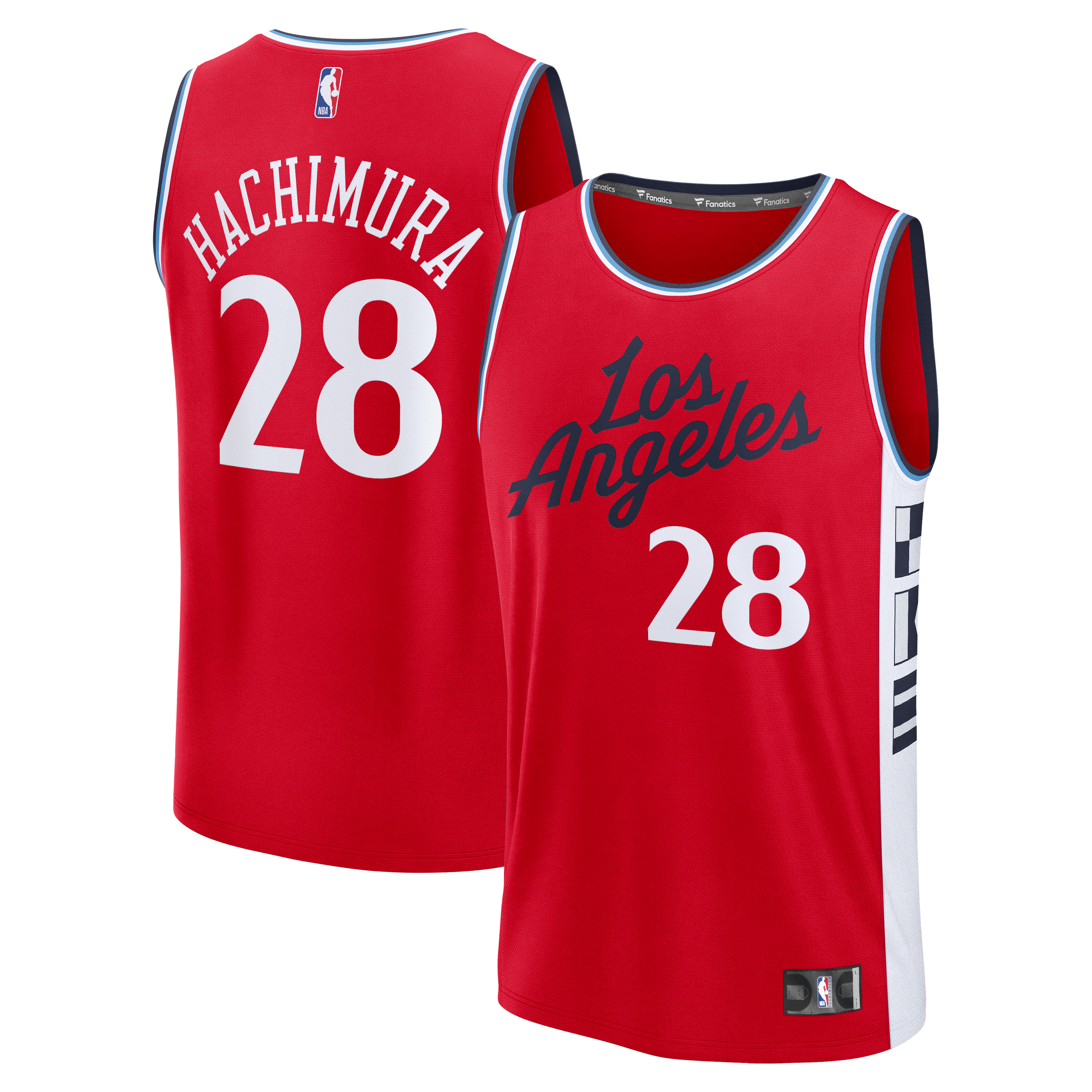 Rui Hachimura LA Clippers Red Basketball Shirt - Men's
