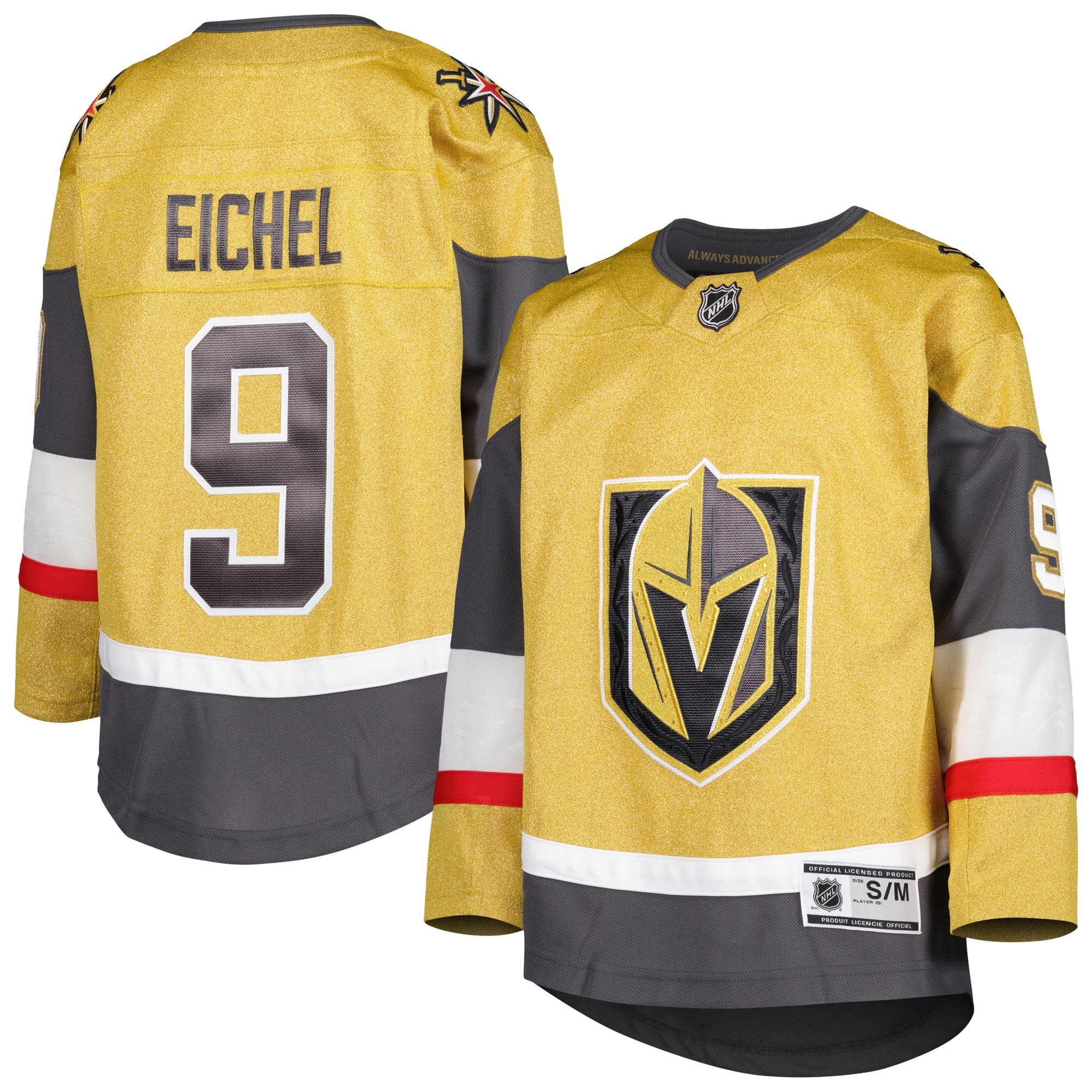 Men's Vegas Golden Knights Gold Player Jersey