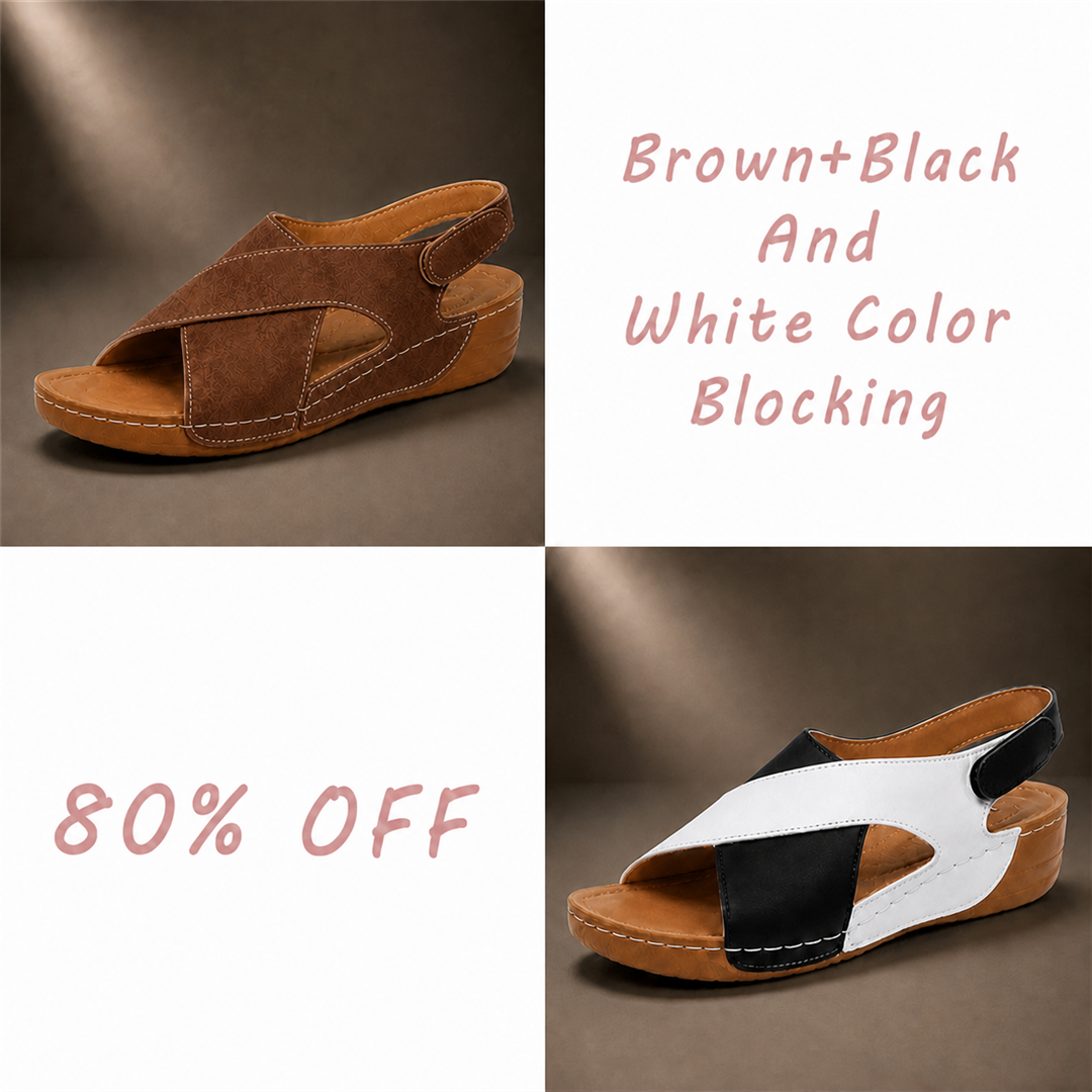 BUY 2 (Brown+Black And White Color Blocking) 80% OFF