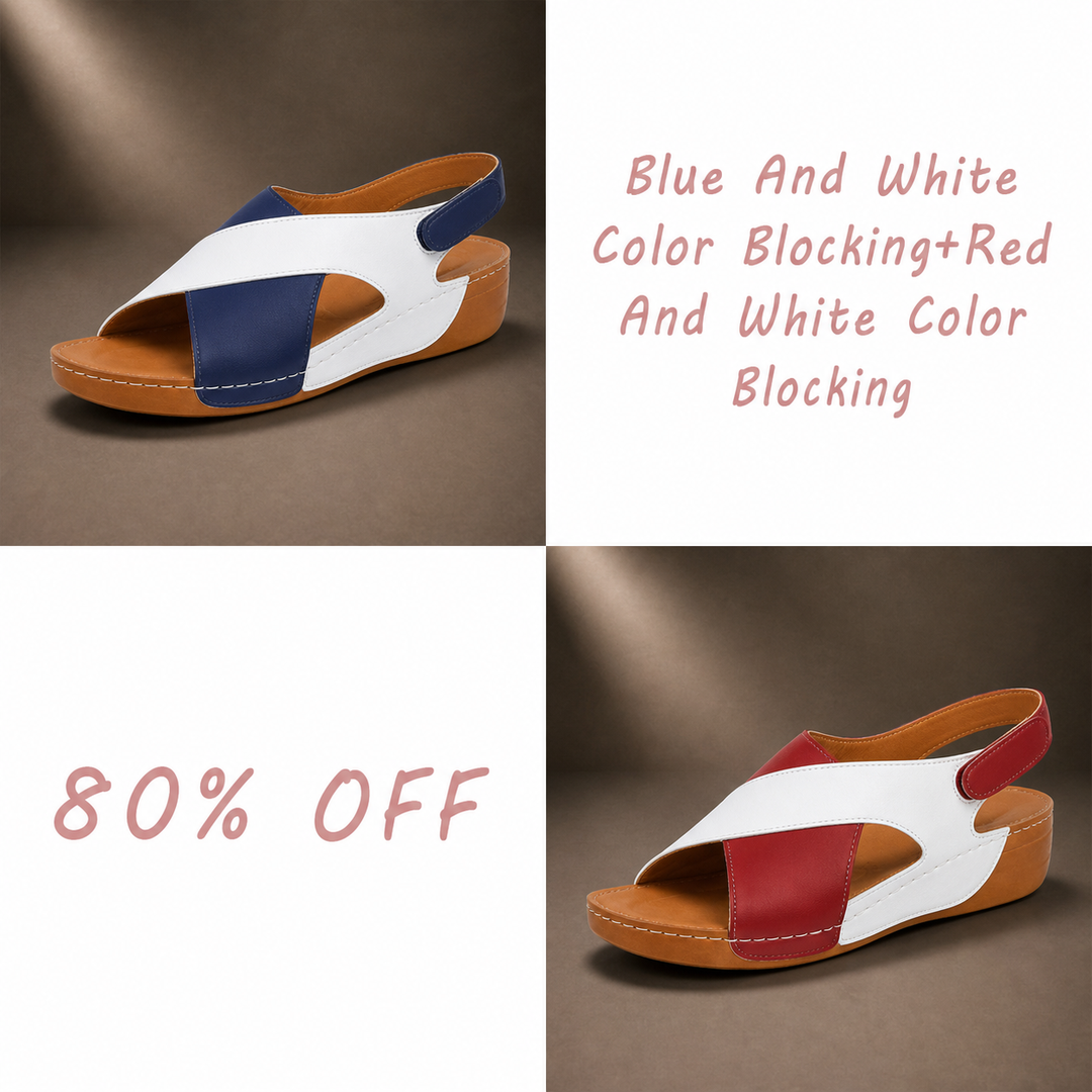 BUY 2 (Blue And White Color Blocking+Red And White Color Blocking) 80% OFF