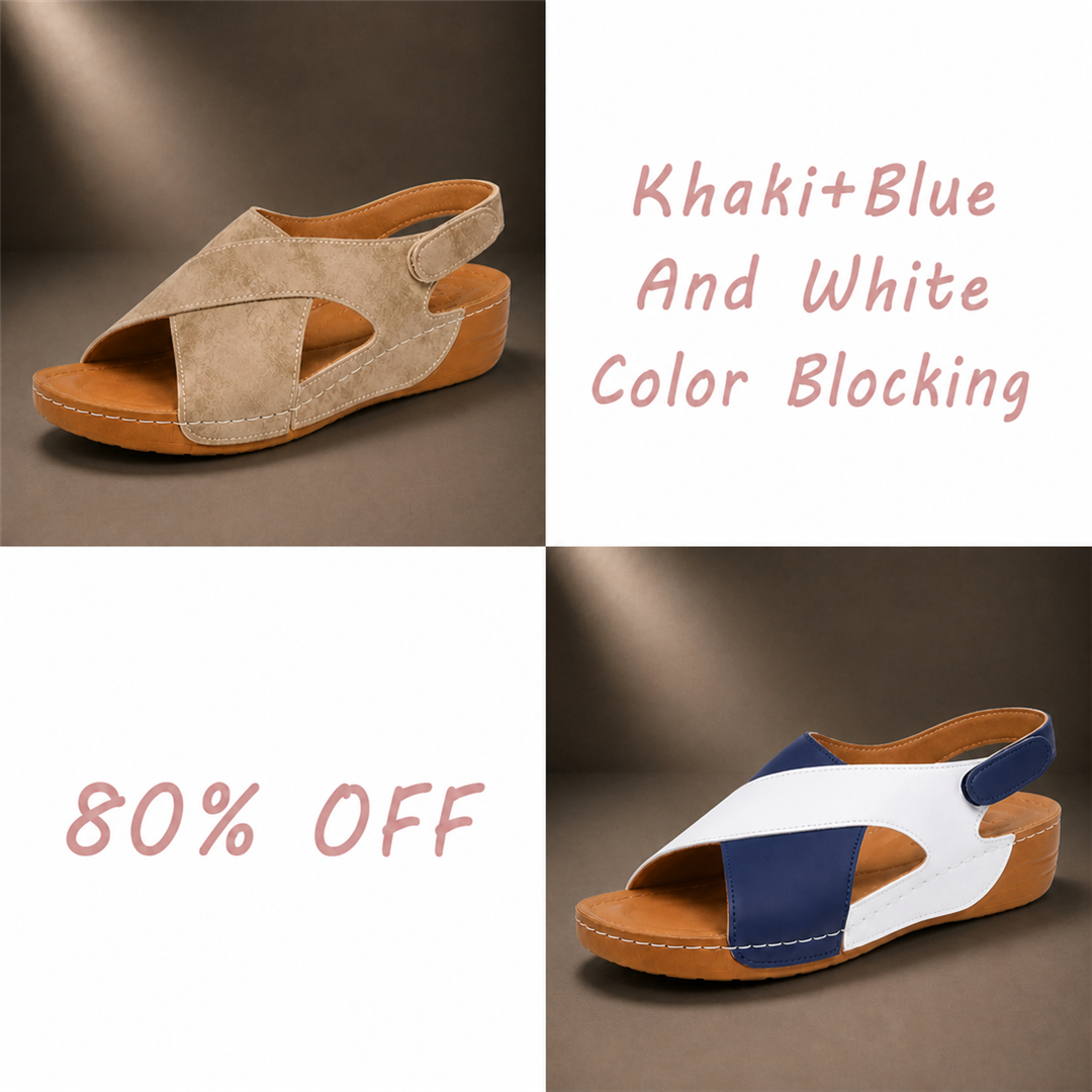 BUY 2 (Khaki+Blue And White Color Blocking) 80% OFF