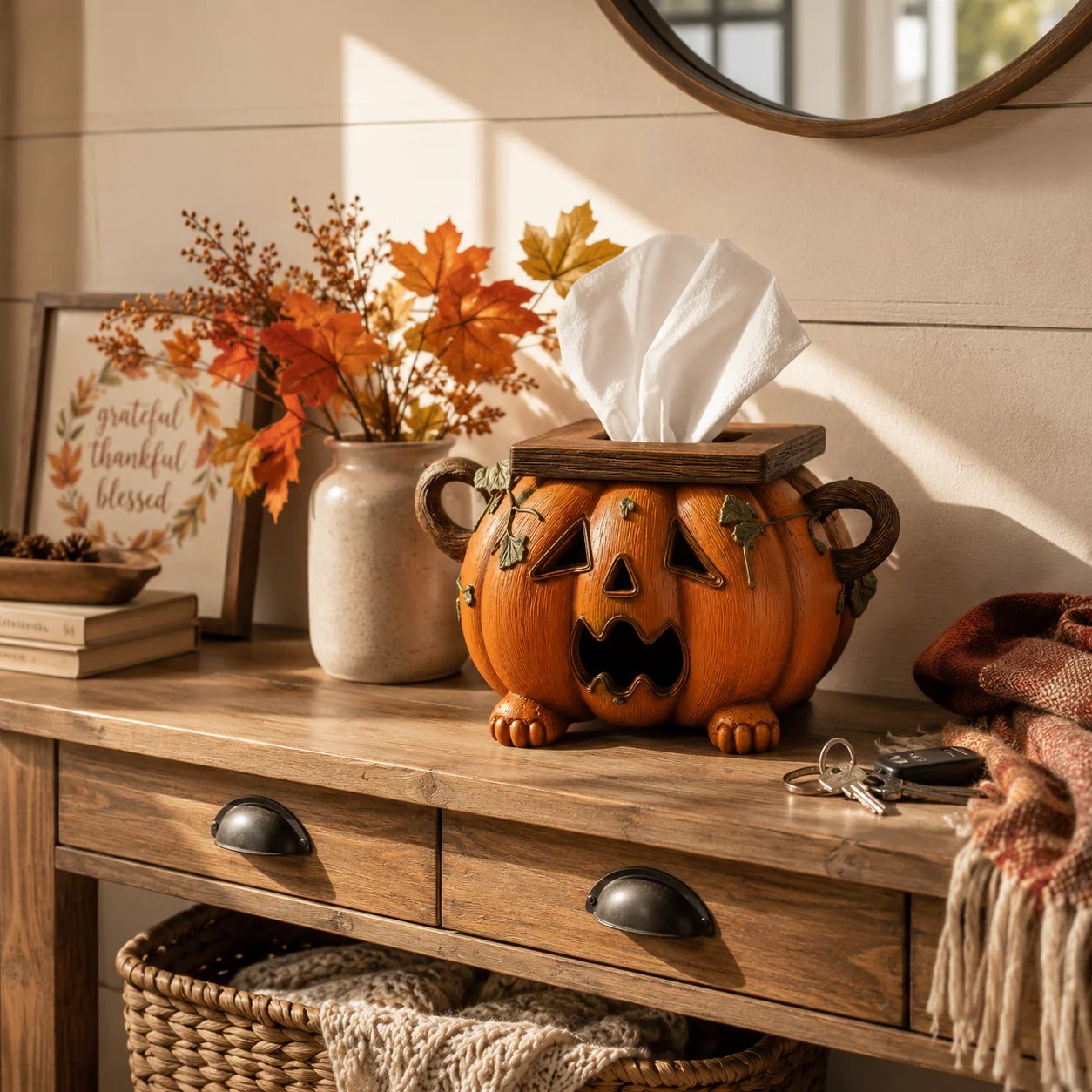 🎃🧻Kürbis-Taschentuchbox-Abdeckung