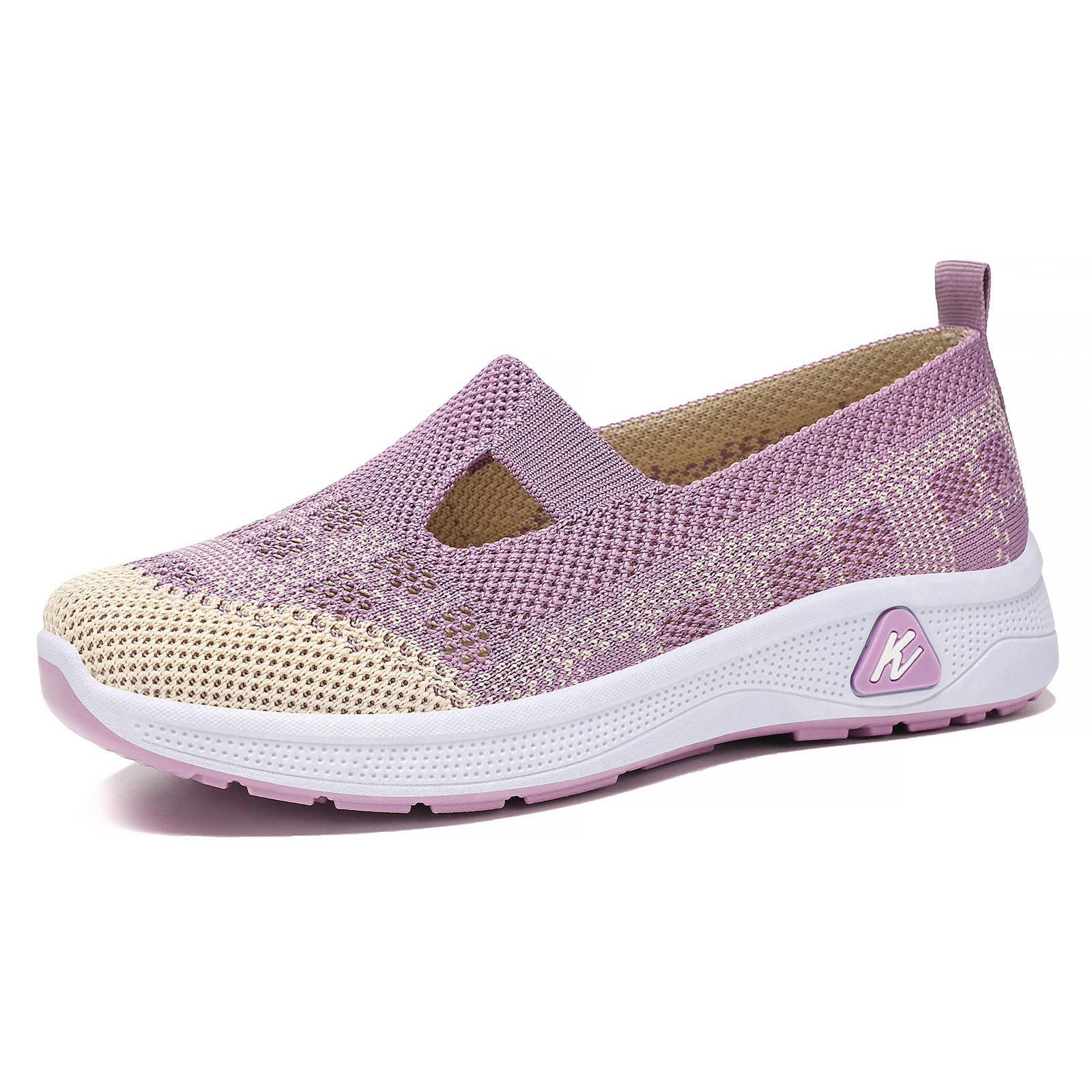 🔥 Neuheiten-Sonderangebot: Bis zu 70 % Rabatt 🛒 Atmungsaktive Strick-Slip-On-Wanderschuhe für Damen – Unterstützung des Fußgewölbes und leicht