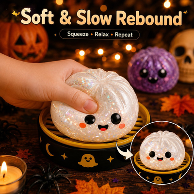 🎃 Halloween Dumpling Squeeze Squishy Toy Blind Boxes