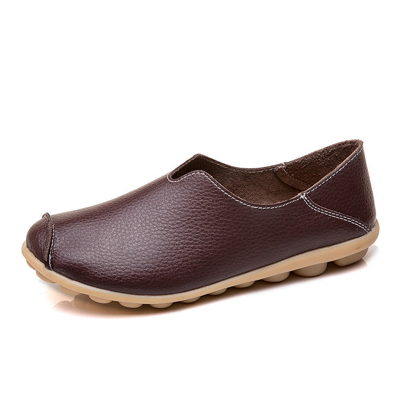 Lässige, strukturierte Slip-On-Flats für Damen