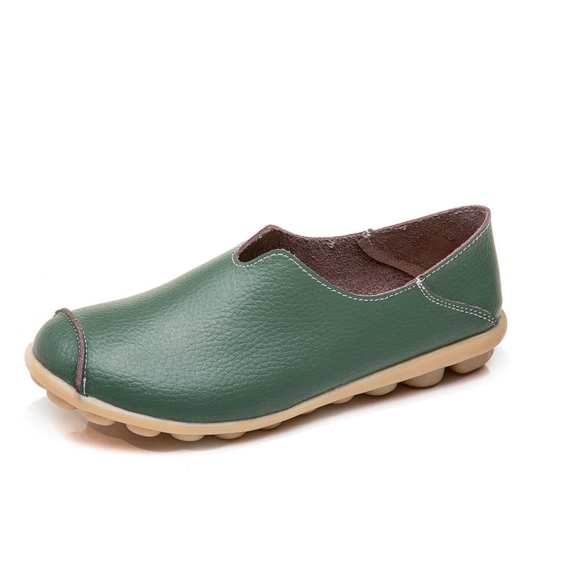 Lässige, strukturierte Slip-On-Flats für Damen
