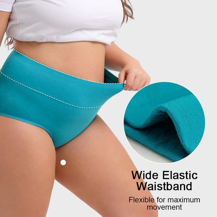 Figurbetonte Komfort-Unterwäsche mit hoher Taille, 4er-Pack