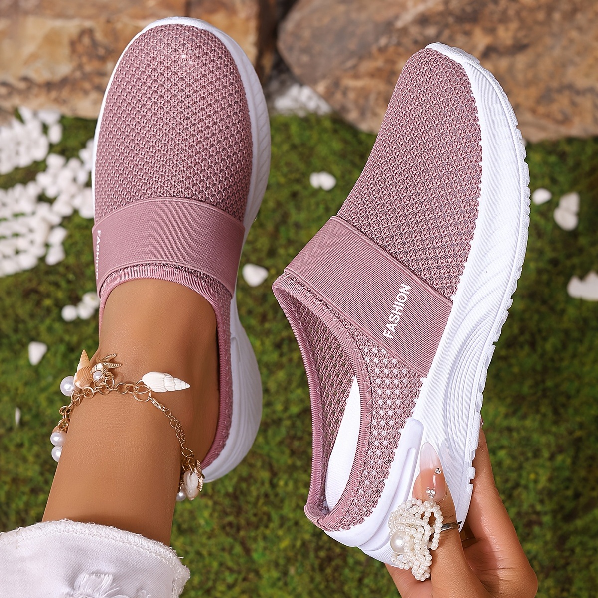 🔥Neu eingetroffener Sale: 70 % RABATT🛒Sommer-Air-Mesh-Slip-On-Sneaker | Bequeme Freizeitschuhe mit offenem Rücken