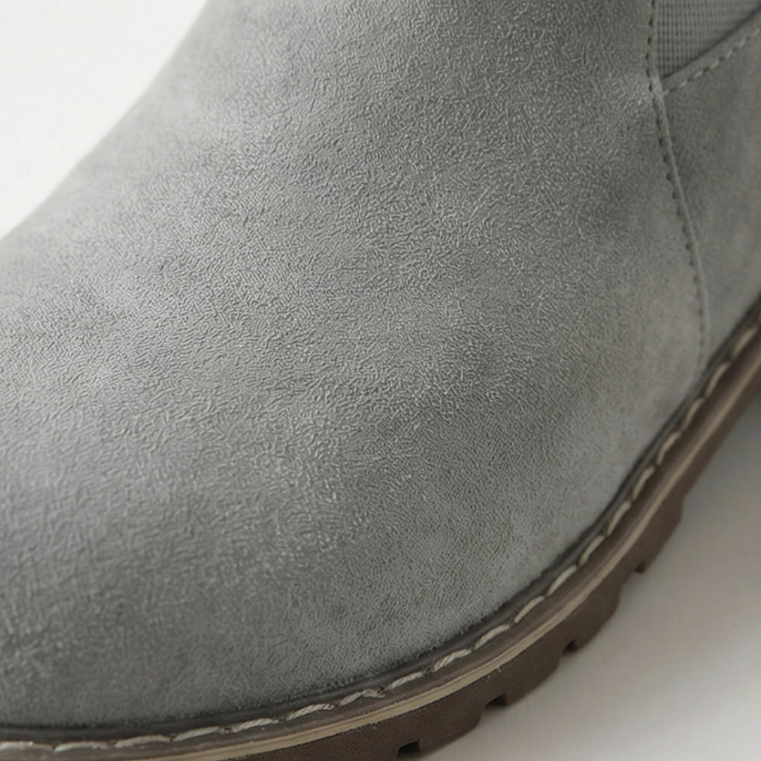 Women's Suede-Look Buckle Ankle Booties