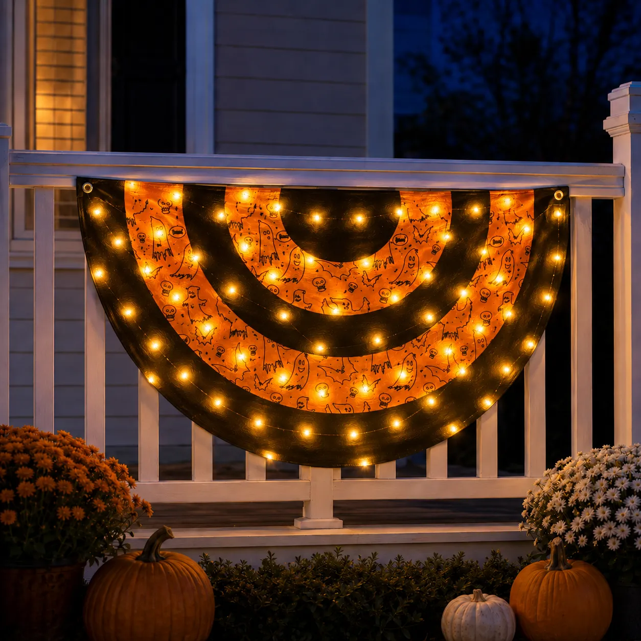 Beleuchtetes Halloween-Fan-Banner