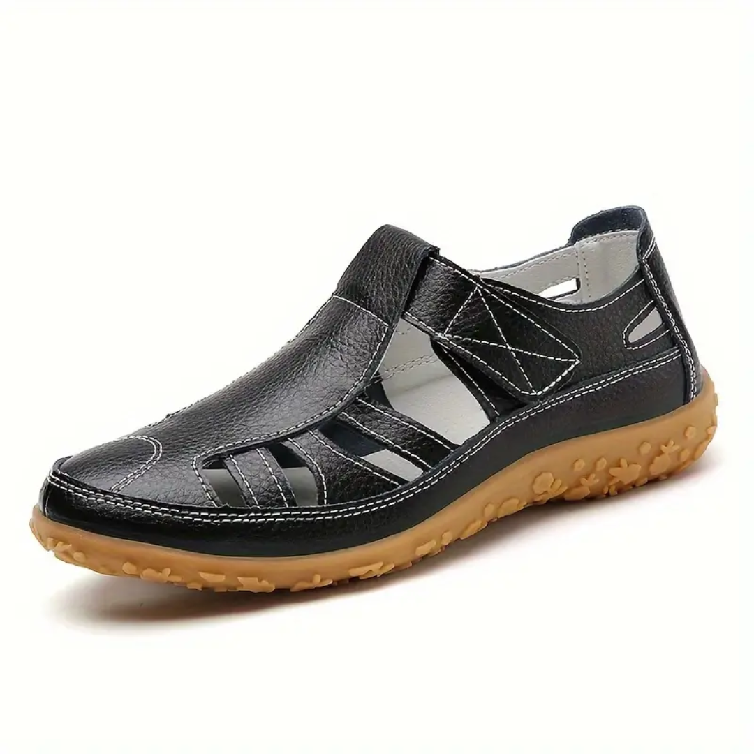 Orthopädische Damensandalen mit weicher Sohle in großen Größen