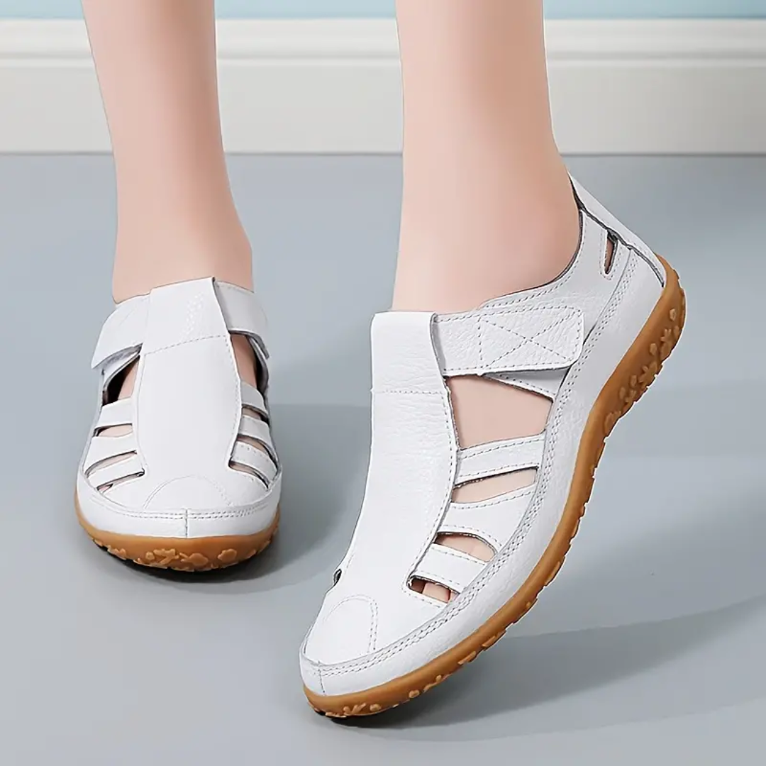 Orthopädische Damensandalen mit weicher Sohle in großen Größen