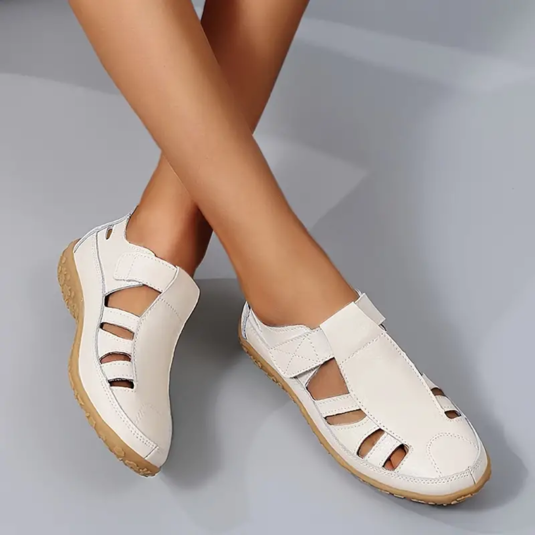 Orthopädische Damensandalen mit weicher Sohle in großen Größen