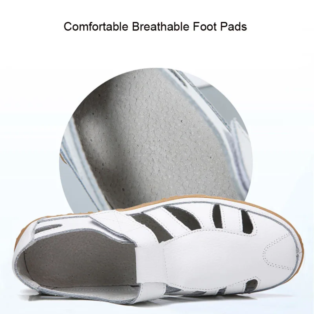 Orthopädische Damensandalen mit weicher Sohle in großen Größen
