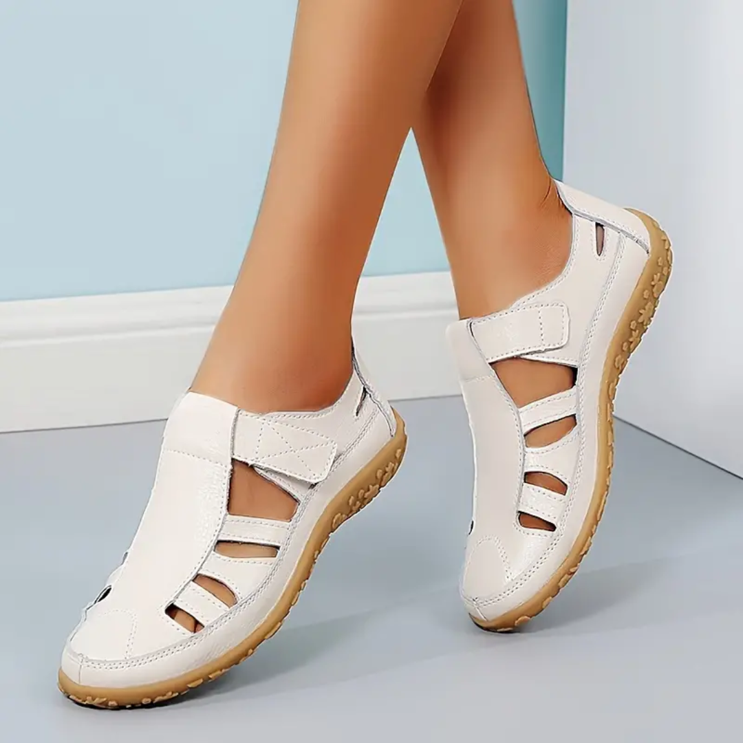 Orthopädische Damensandalen mit weicher Sohle in großen Größen