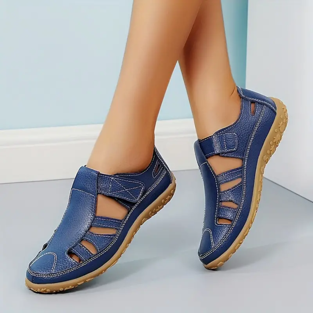 Orthopädische Damensandalen mit weicher Sohle in großen Größen