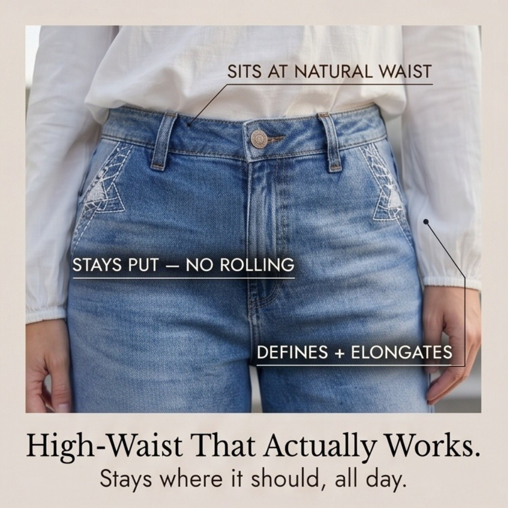 Women's Vintage Wide-Leg Flare Jeans