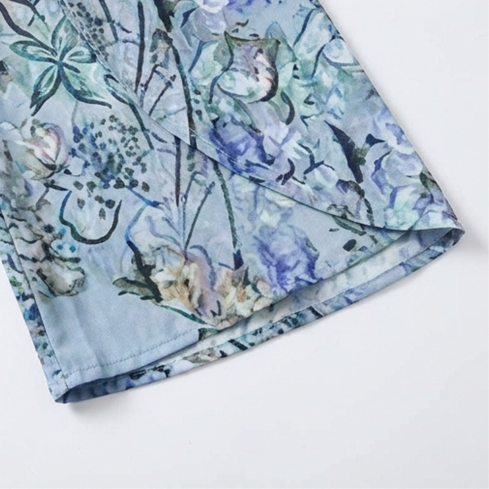 Women's Boho Floral Wide-Leg Pants