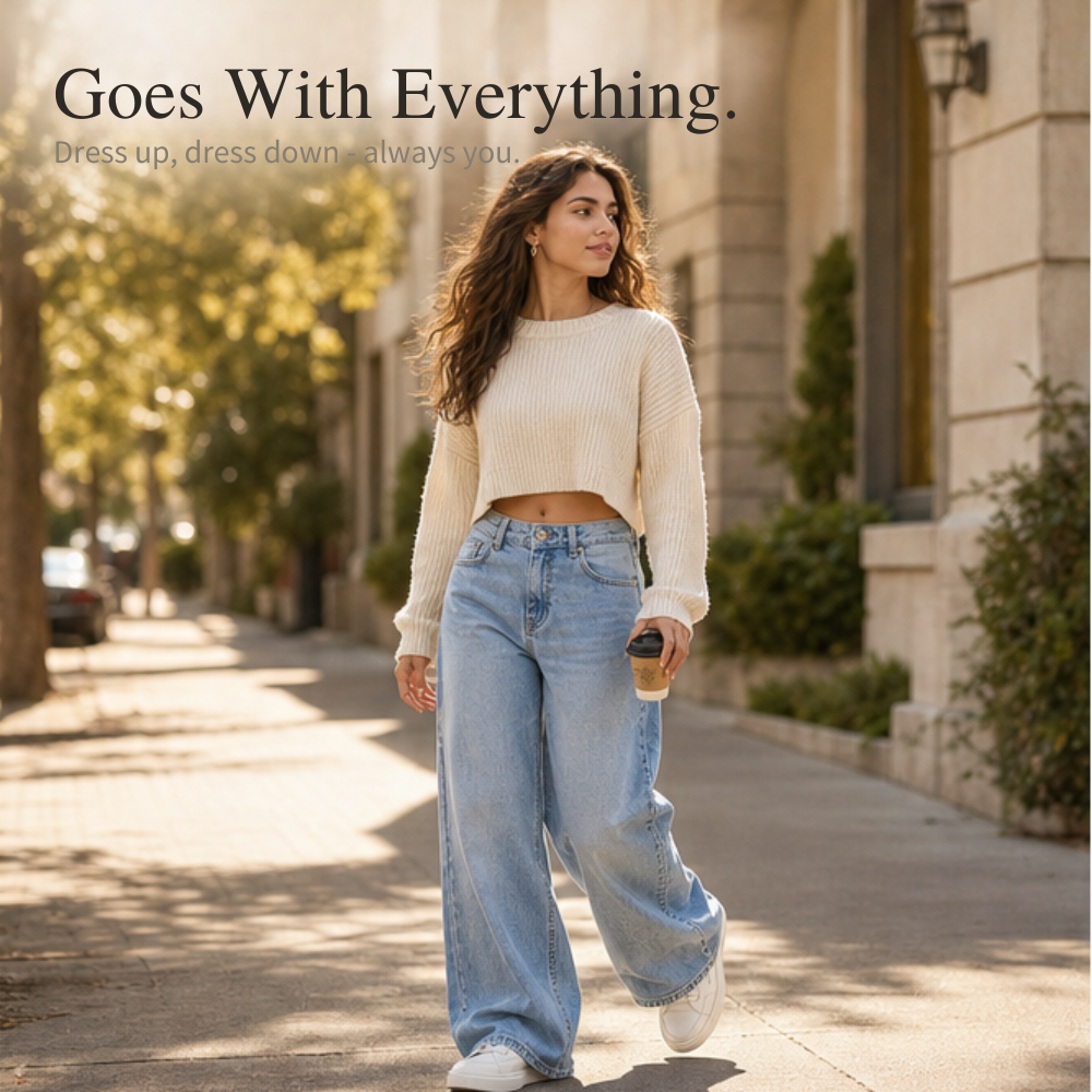 Women's Vintage Relaxed-Fit Wide-Leg Jeans
