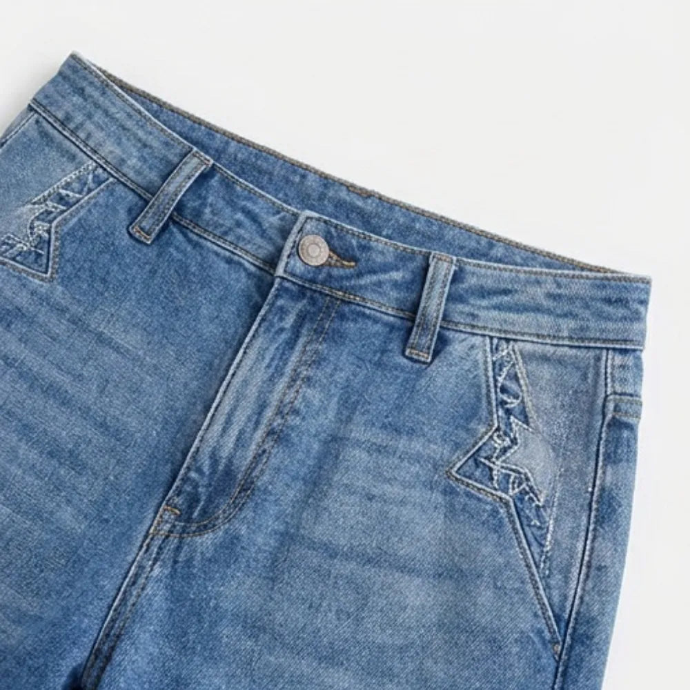 Women's Vintage Wide-Leg Flare Jeans