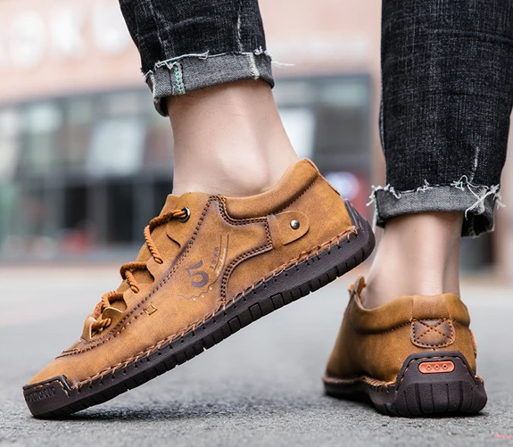 Last day 50% Off❤️ Handcrafted Classic Men's Casual Sneakers, Vintage Orthopedic Ankle Boots