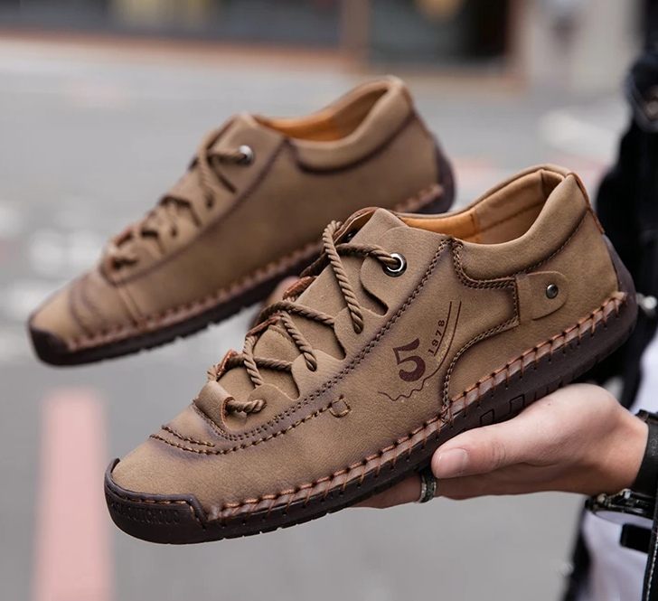 Last day 50% Off❤️ Handcrafted Classic Men's Casual Sneakers, Vintage Orthopedic Ankle Boots