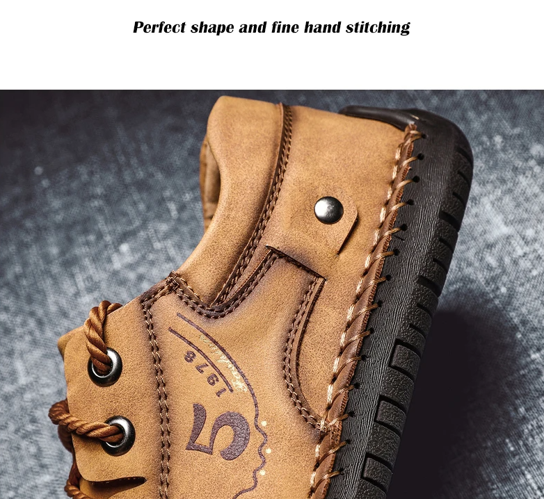 Last day 50% Off❤️ Handcrafted Classic Men's Casual Sneakers, Vintage Orthopedic Ankle Boots