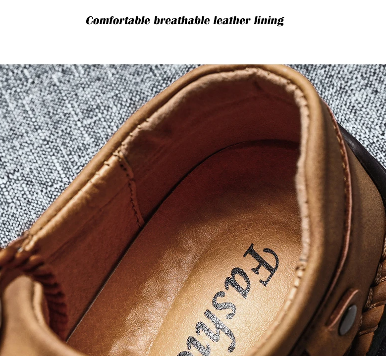 Last day 50% Off❤️ Handcrafted Classic Men's Casual Sneakers, Vintage Orthopedic Ankle Boots