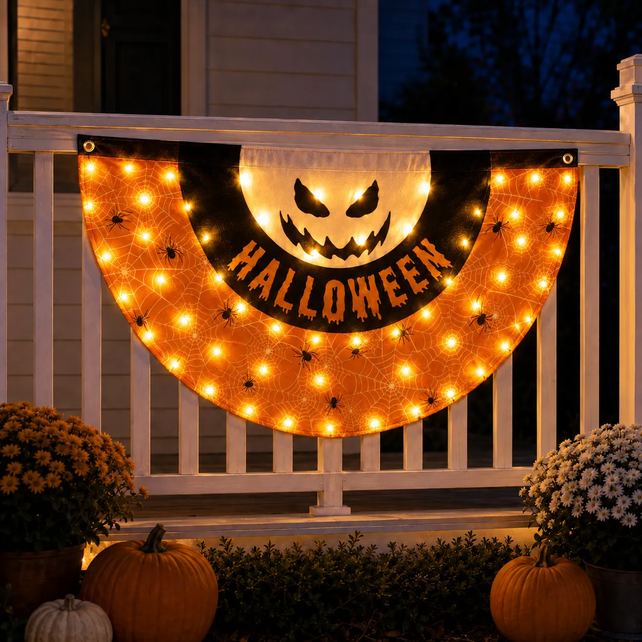 Beleuchtetes Halloween-Fan-Banner