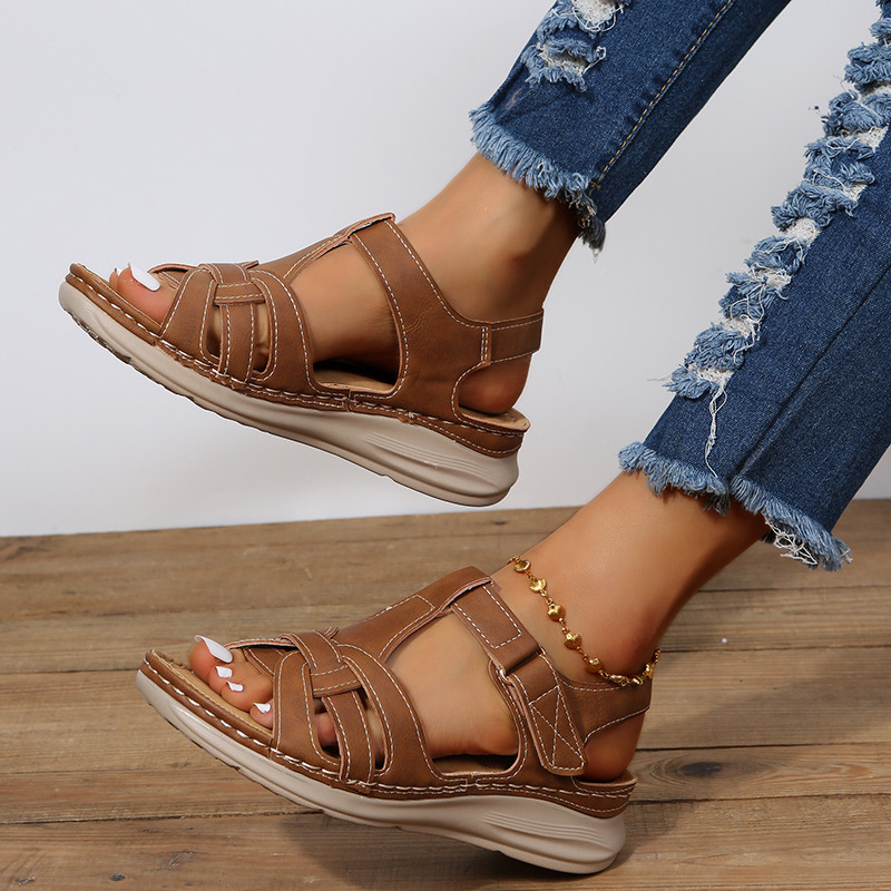 🔥Letzter Tag Aktion 50 % RABATT – 2024 Comfort Vintage Leder orthopädische Sandalen