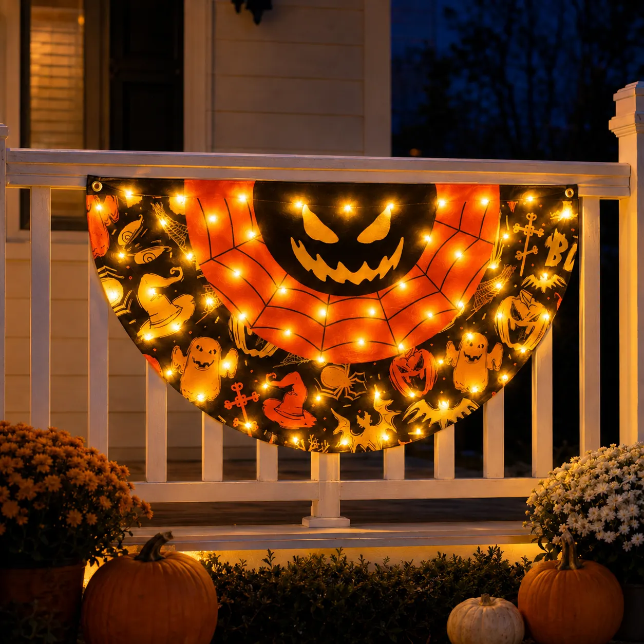 Beleuchtetes Halloween-Fan-Banner