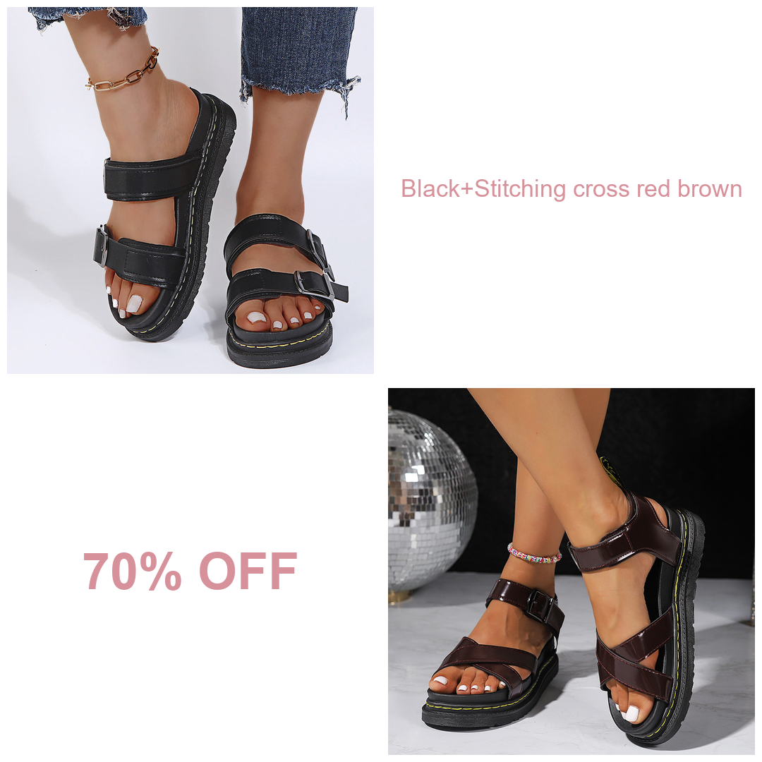 🔥BUY 2 (Black+Stitching cross red brown) 70% OFF