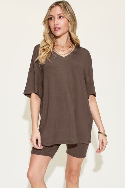 Brown soft rayon lounge set 5