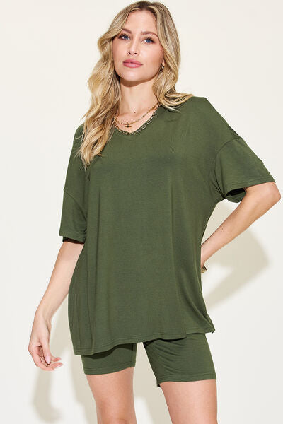 Brown soft rayon lounge set 9