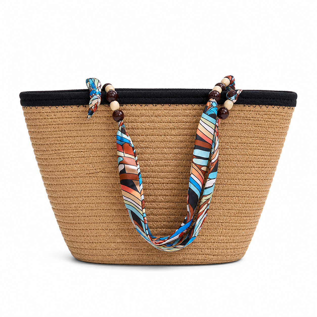 Coastal Weave scarf-strap tote gallery image 2