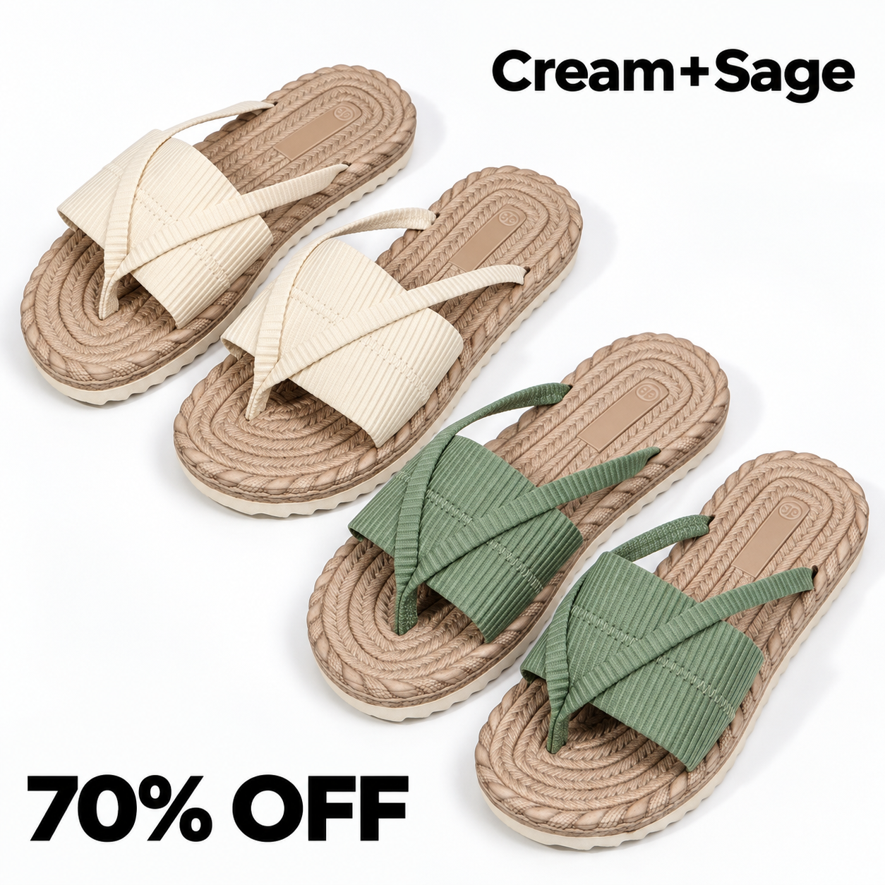 Cream+Sage | 70% OFF