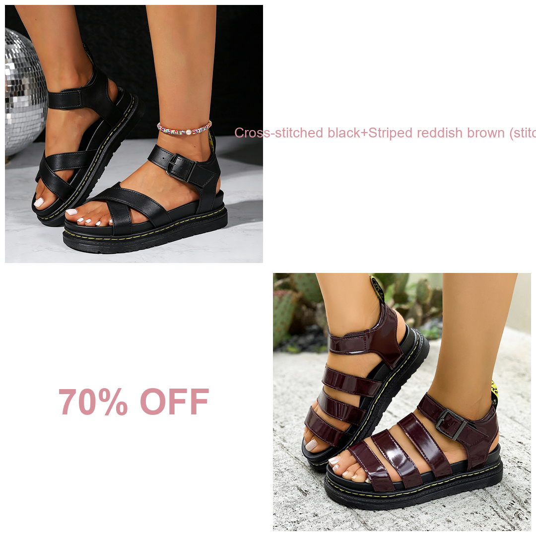 🔥BUY 2 (Cross-stitched black+Striped reddish brown (stitching)) 70% OFF