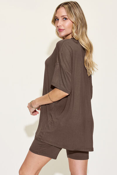 Brown soft rayon lounge set 7