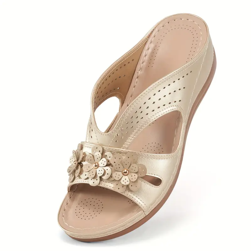 🔥 Nur heute 70 % Rabatt – Damen-Sandalen zur Stützung des Fußgewölbes mit Blumenmuster