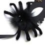 Black MJ-104 spider masquerade mask