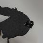 Black MJ-104 spider masquerade mask