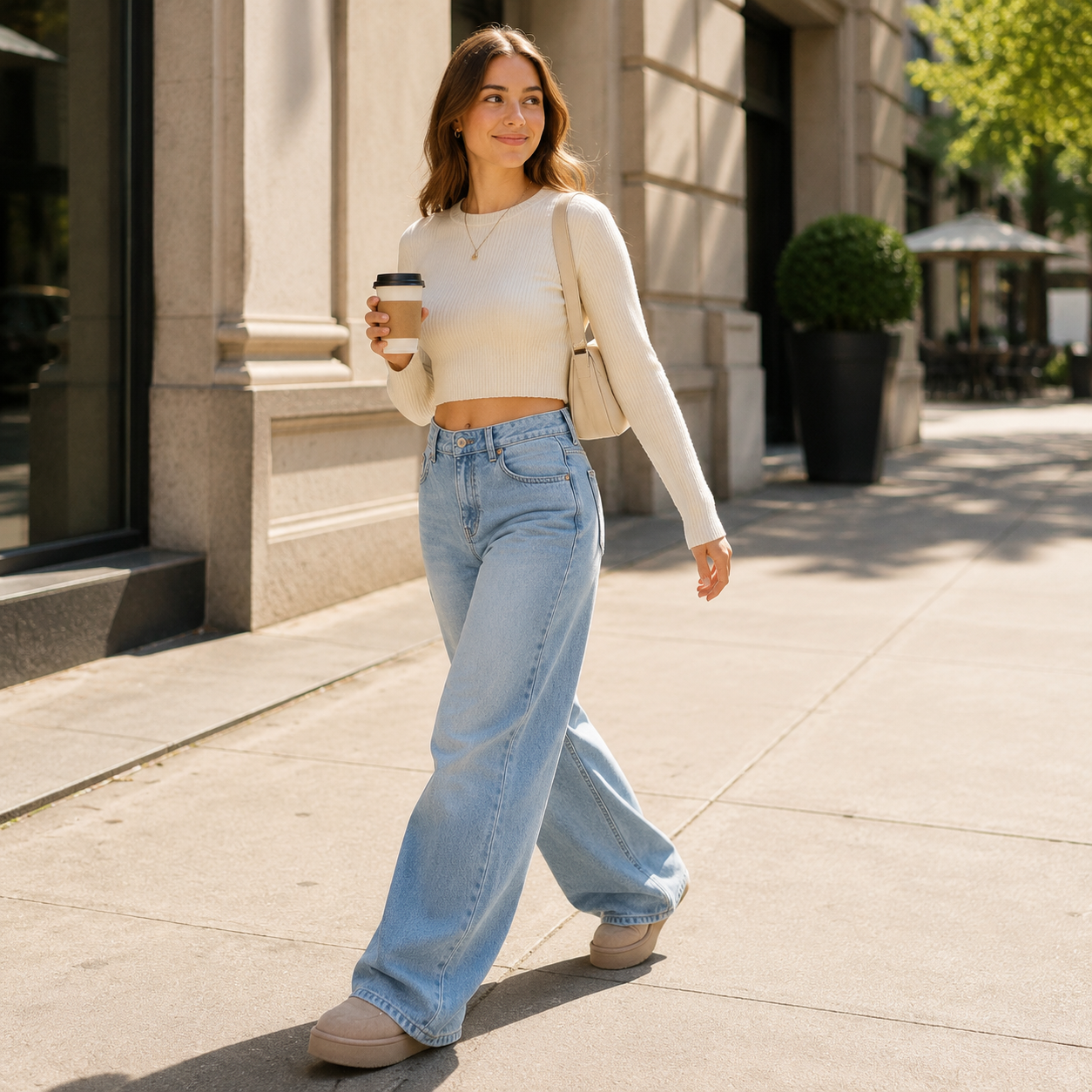 Women's Vintage Relaxed-Fit Wide-Leg Jeans