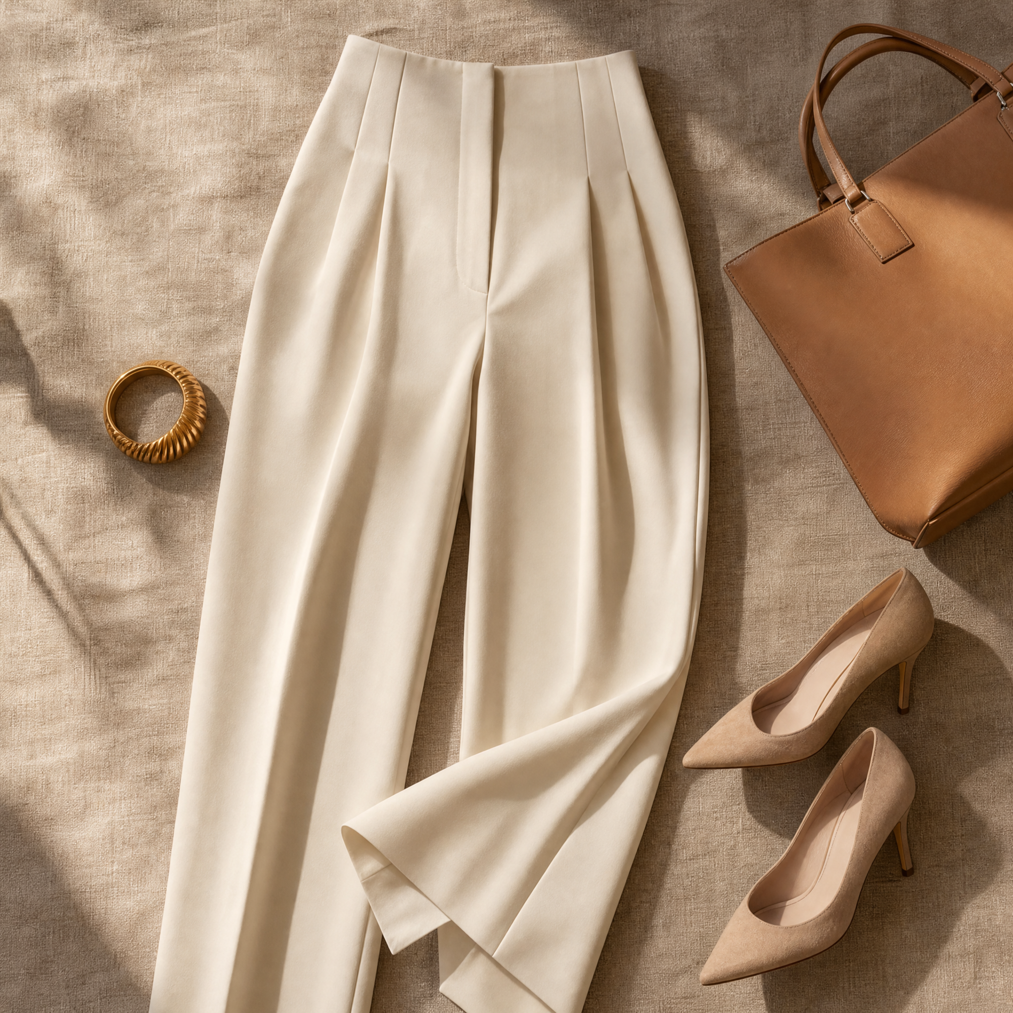 Women's Tailored Pleated Trousers